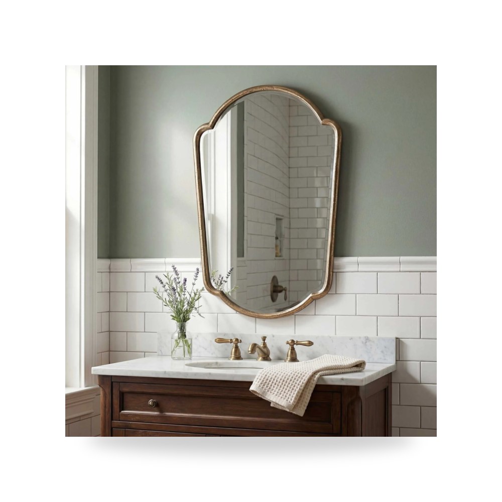 مرآة ديكور Naomi Antique Brass Uttermost