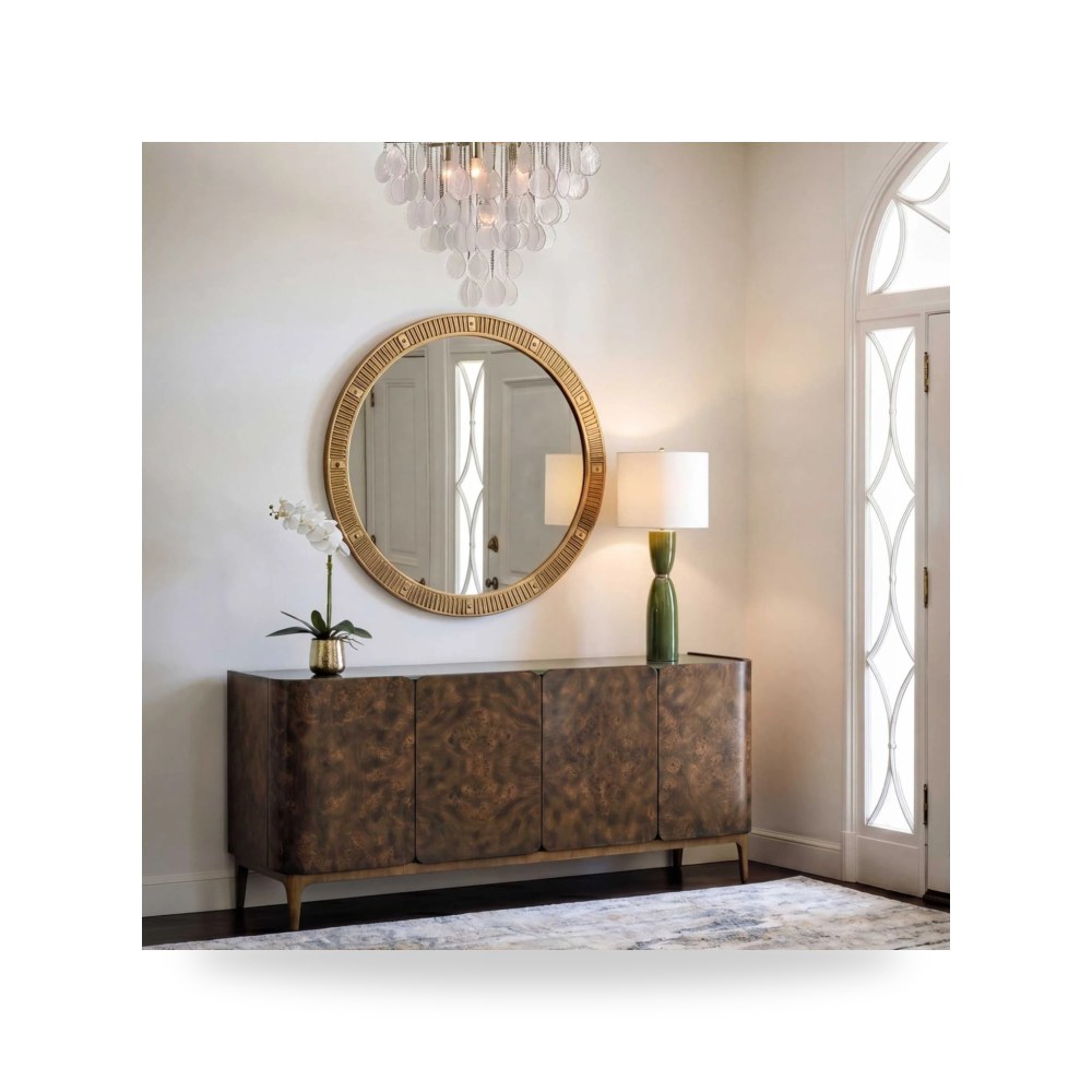 مرآة ديكور Heart Of Round ذهبي Uttermost