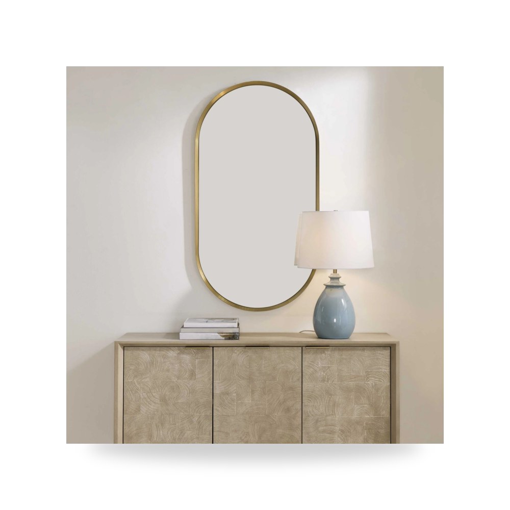 مرآة ديكور Torrado Oval Brass Uttermost