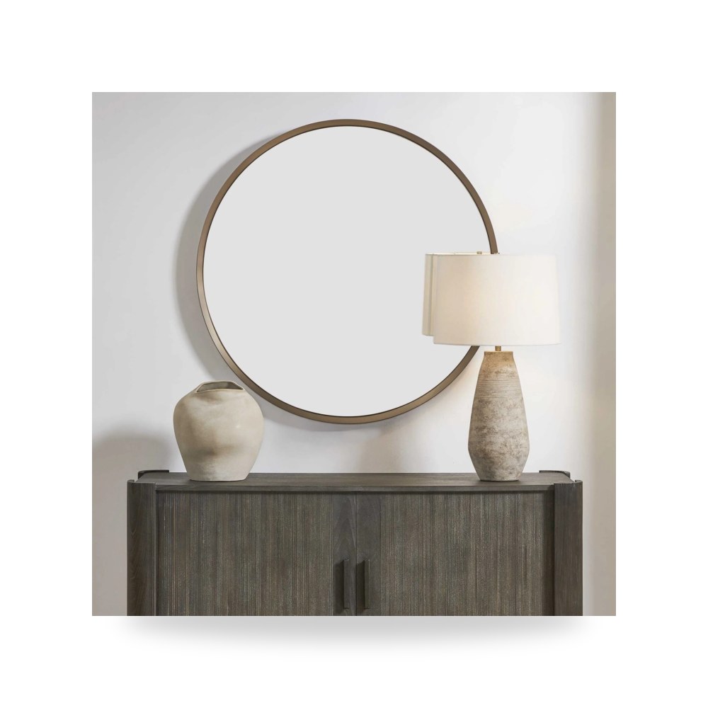 مرآة ديكور Torrado Round Bronze Uttermost