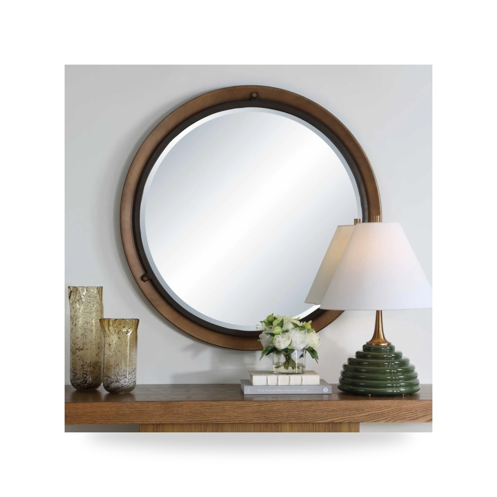 مرآة ديكور Porthole Bronze Round Uttermost