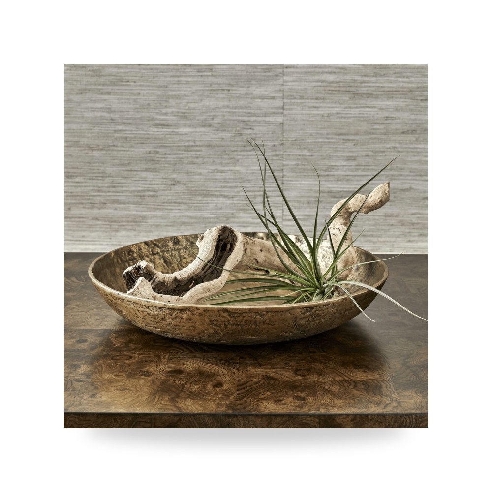 أثاث وتجهيزات خارجية - ذهبي Mine Bowl Uttermost معتمد - طراز R18232-utt - مقاس 10.16 cm