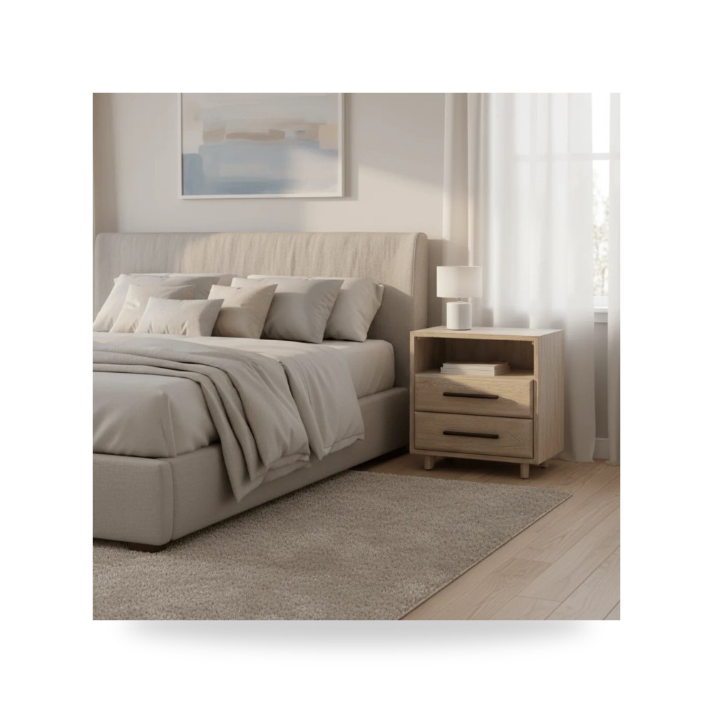 سرير نوم فاخر - كومودينو سرير Universal موديل U470A356 - من Universal Furniture