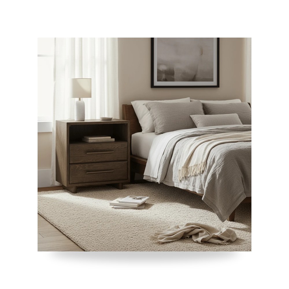 سرير نوم فاخر - كومودينو سرير Universal موديل U470356 - من Universal Furniture