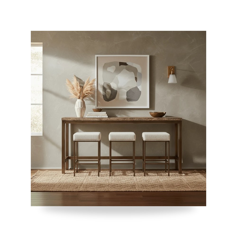 كرسي جلوس بتصميم أنيق - كرسي Brindle Stools Universal - من Universal Furniture