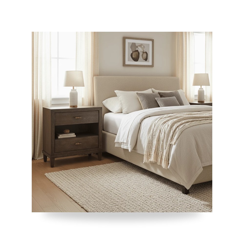 أثاث غرف نوم وأسرّة - كومودينو Cocoa Universal معتمد - من Universal Furniture