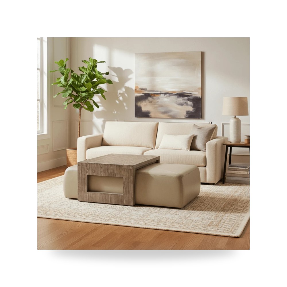 بوف ومسند قدم عثماني - بوف Boulder Cocktail Universal - من Universal Furniture