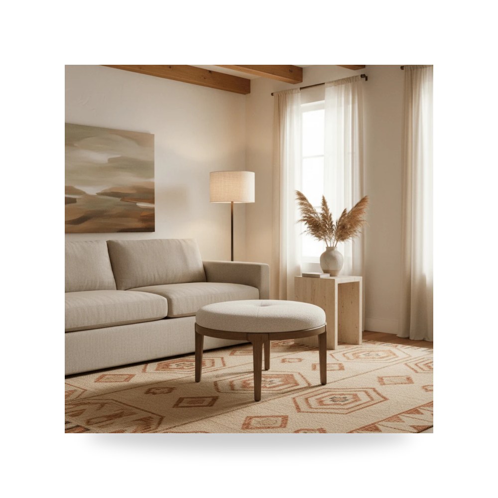 بوف ومسند قدم عثماني - بوف Boulder Universal معتمد - من Universal Furniture