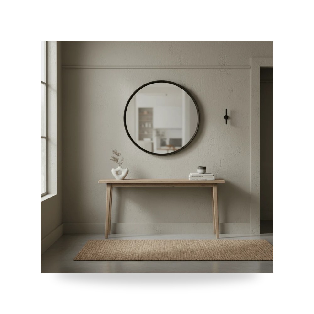 مرآة جدارية ديكورية بإطار فاخر Dwell Universal لغرف النوم والمداخل موديل U46209M