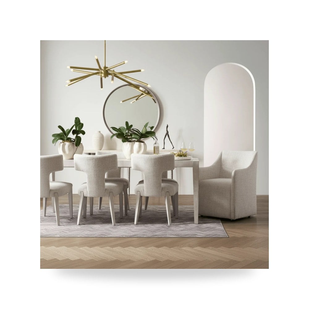 كرسي طعام فاخر - كرسي طعام أحمر Walsh Universal - من Universal Furniture - طراز U428629