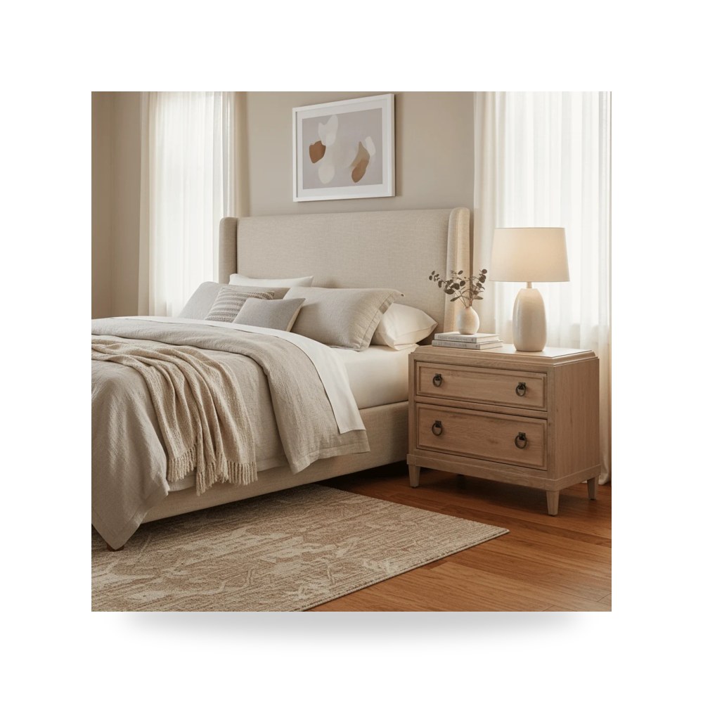 سرير نوم فاخر - كومودينو سرير Universal موديل U400A355 - من Universal Furniture