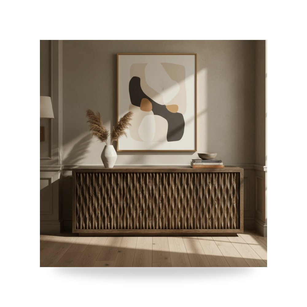 بوف ومسند قدم عثماني - بوفيه كونسول أحمر Universal موديل U470966 - من Universal Furniture