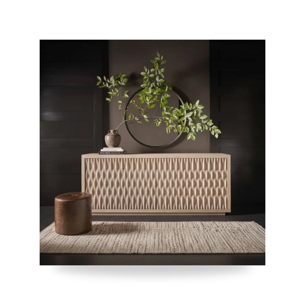 بوف ومسند قدم عثماني - بوفيه كونسول أحمر Universal موديل U470A966 - من Universal Furniture