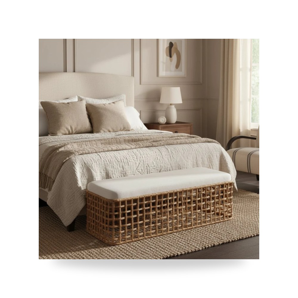 أثاث غرف نوم وأسرّة - مقعد Rattan Universal معتمد - من Universal Furniture - طراز U033E380