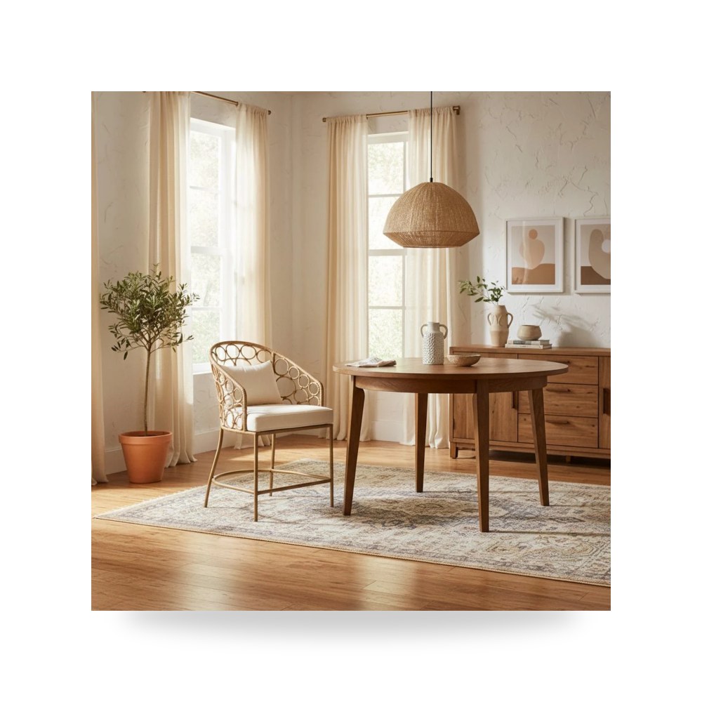 كرسي جلوس بتصميم أنيق - Pebble Counter Chair - من Universal Furniture - طراز U330602