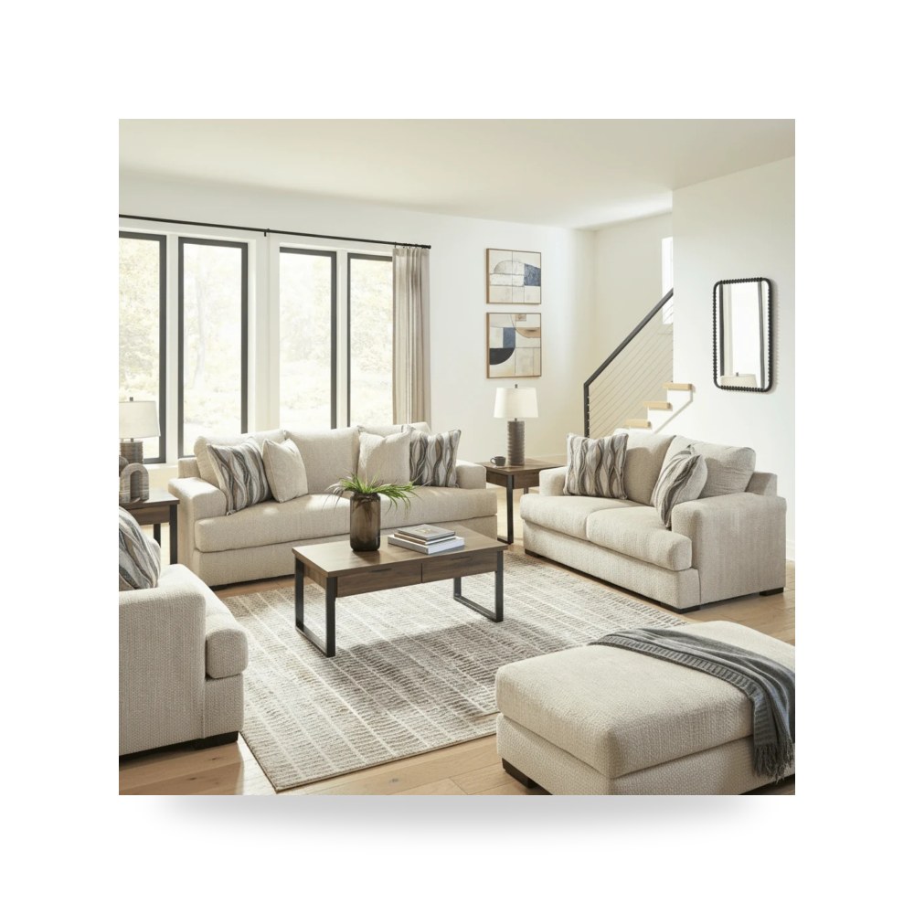 طقم كنب غرفة معيشة آشلي Ashley Furniture موديل 69605 SofaSet