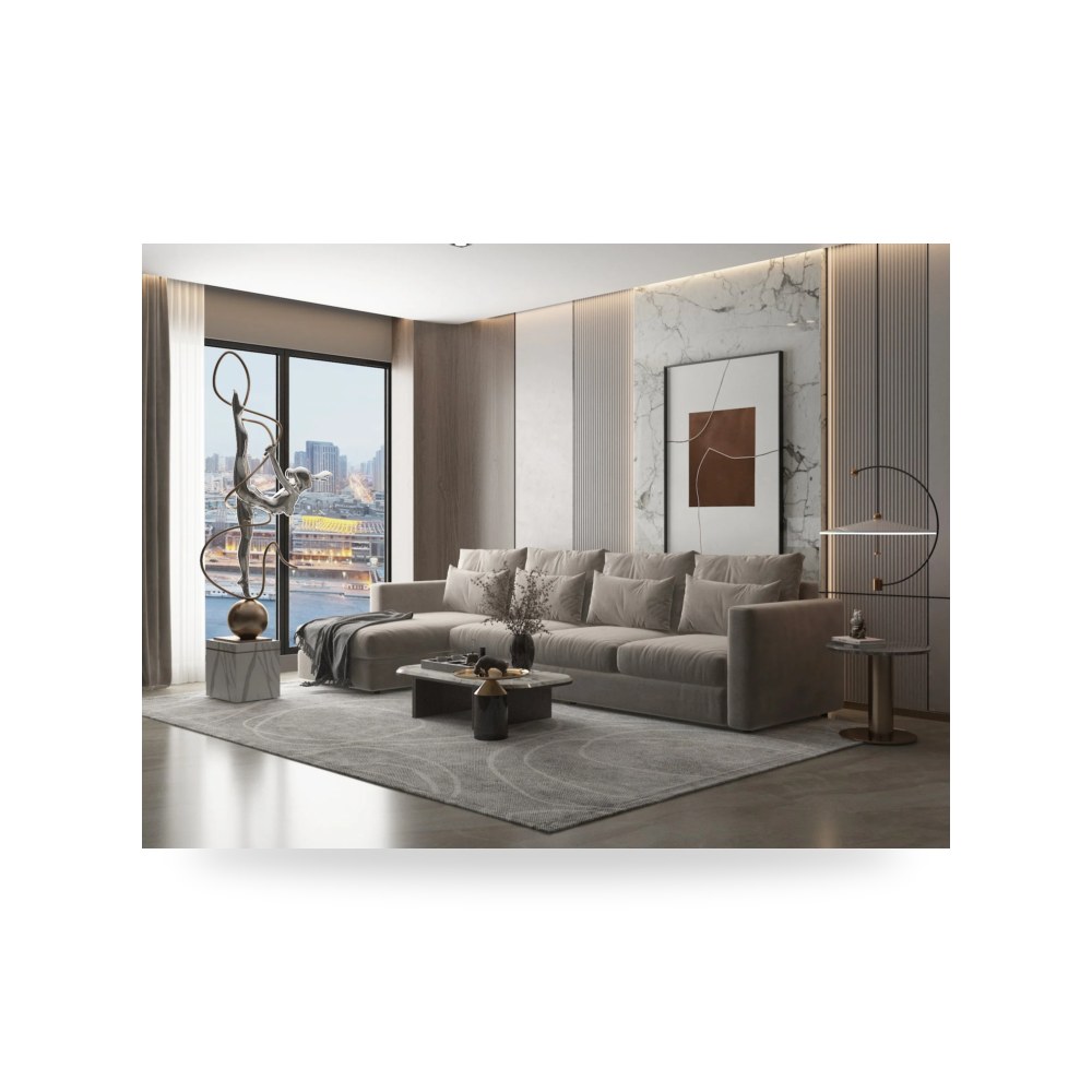 أريكة فضي Breeq 340×160 Oak