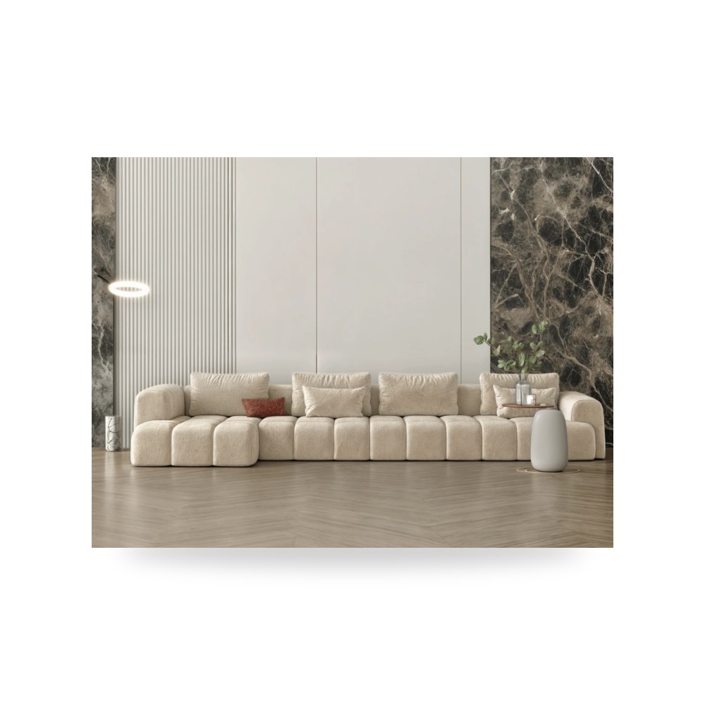 طقم كنب أريكة زاوية مودرن فاخر أوك للأثاث (Oak Furniture)