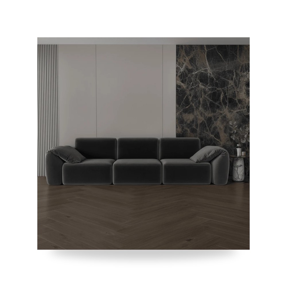 أريكة قماش رمادي 270×90 Oak