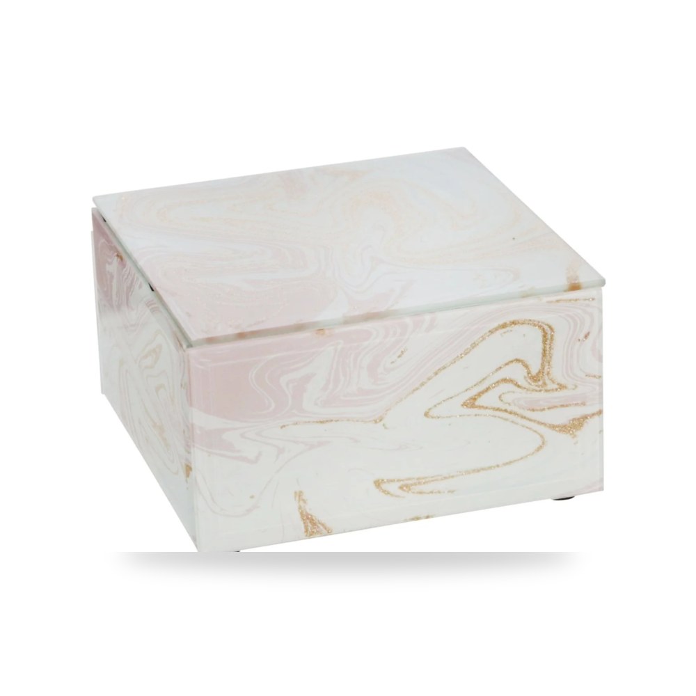 زجاج وردي WOOD - GLASS BOX, Sagebrook موديل 15382-01 Sagebrook Home