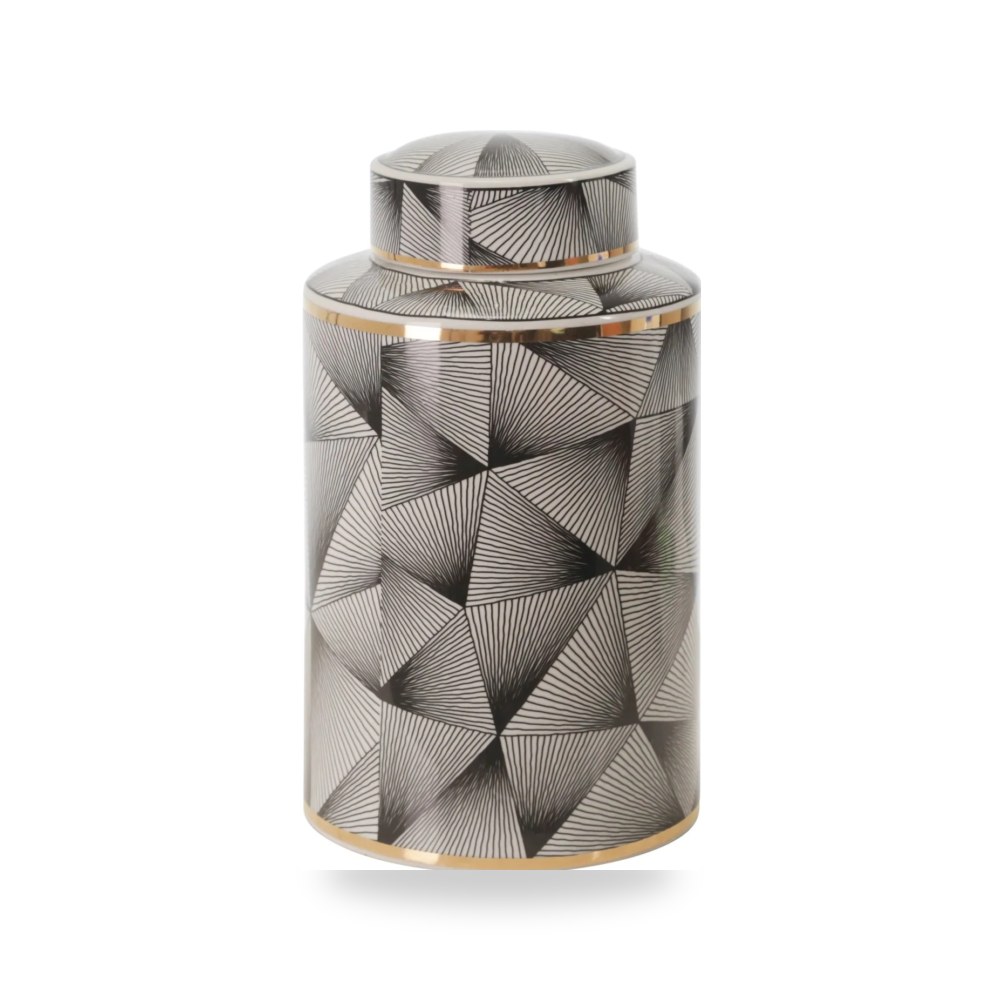 سيراميك أسود JAR, ABSTRACT, Sagebrook موديل 14756-01 Sagebrook Home