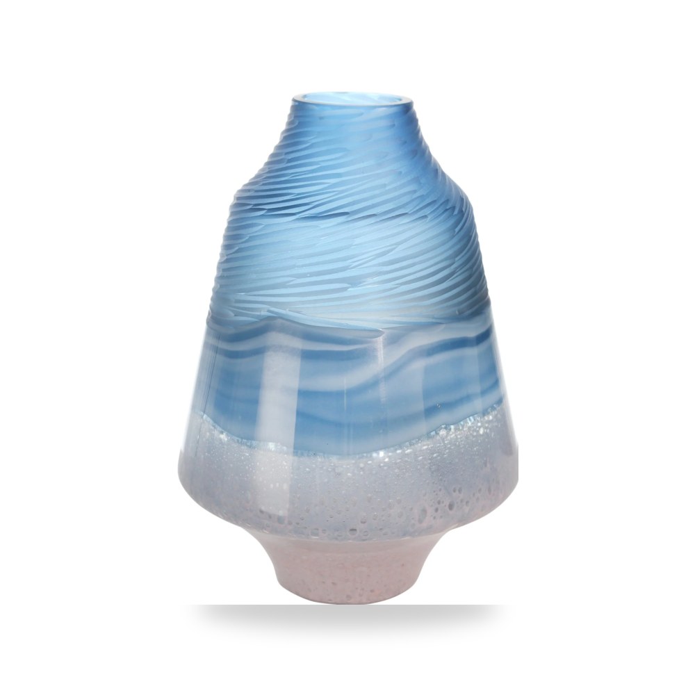 زجاج أزرق VASE BLUE - PINK Sagebrook موديل 14712-01 Sagebrook Home