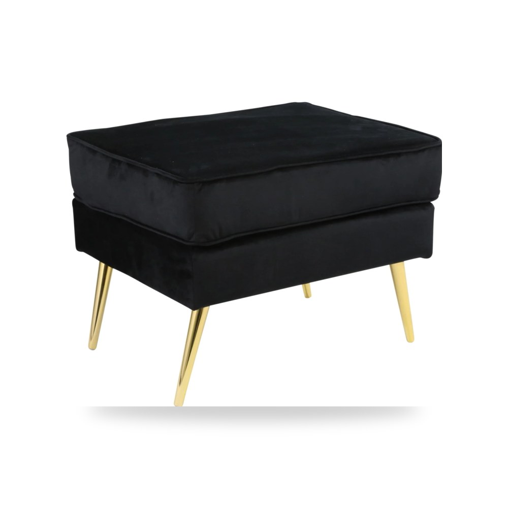 بوف ومسند قدم عثماني - بوف أسود LAYER BLACK, KD Sagebrook - من Sagebrook Home