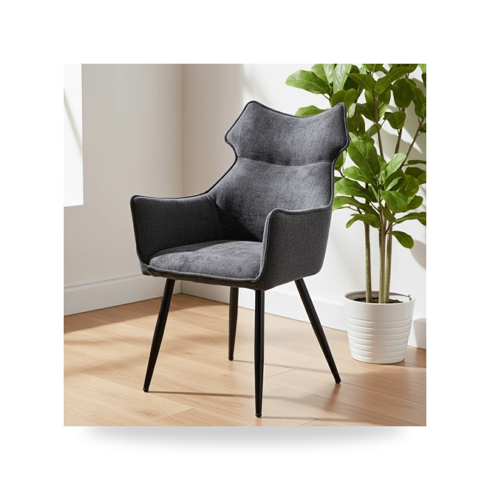 كرسي استرخاء خشب صلب Milano رمادي طراز AA-CR-2410 Otath موديل AA-CR-2410-D.GR