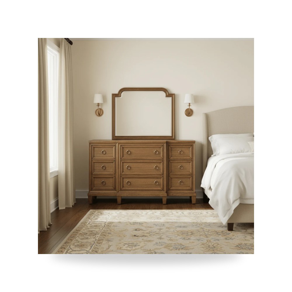 وحدة أدراج وكومودينة غرف نوم - تسريحة دريسر Ashley موديل B923 DresserMirror - من Ashley