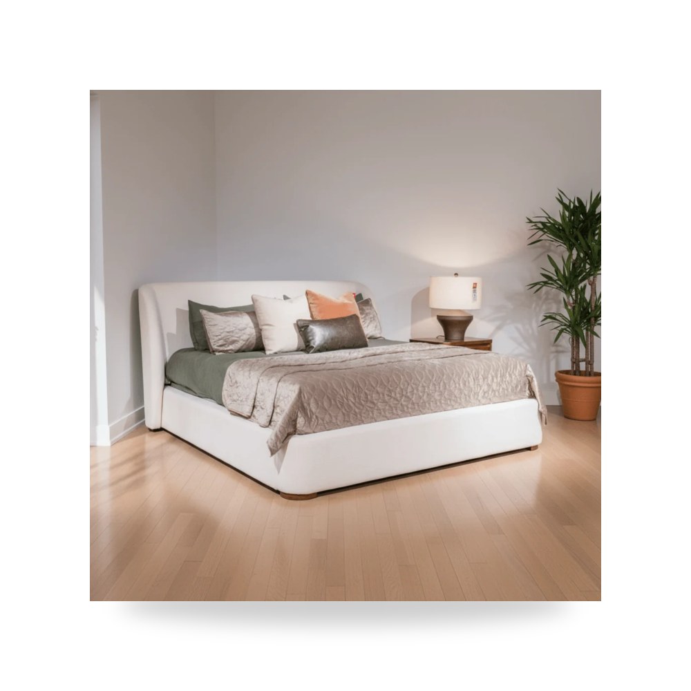 سرير نوم فاخر - سرير قماش Paloma Ashley معتمد - طراز B834-Kingbed-82