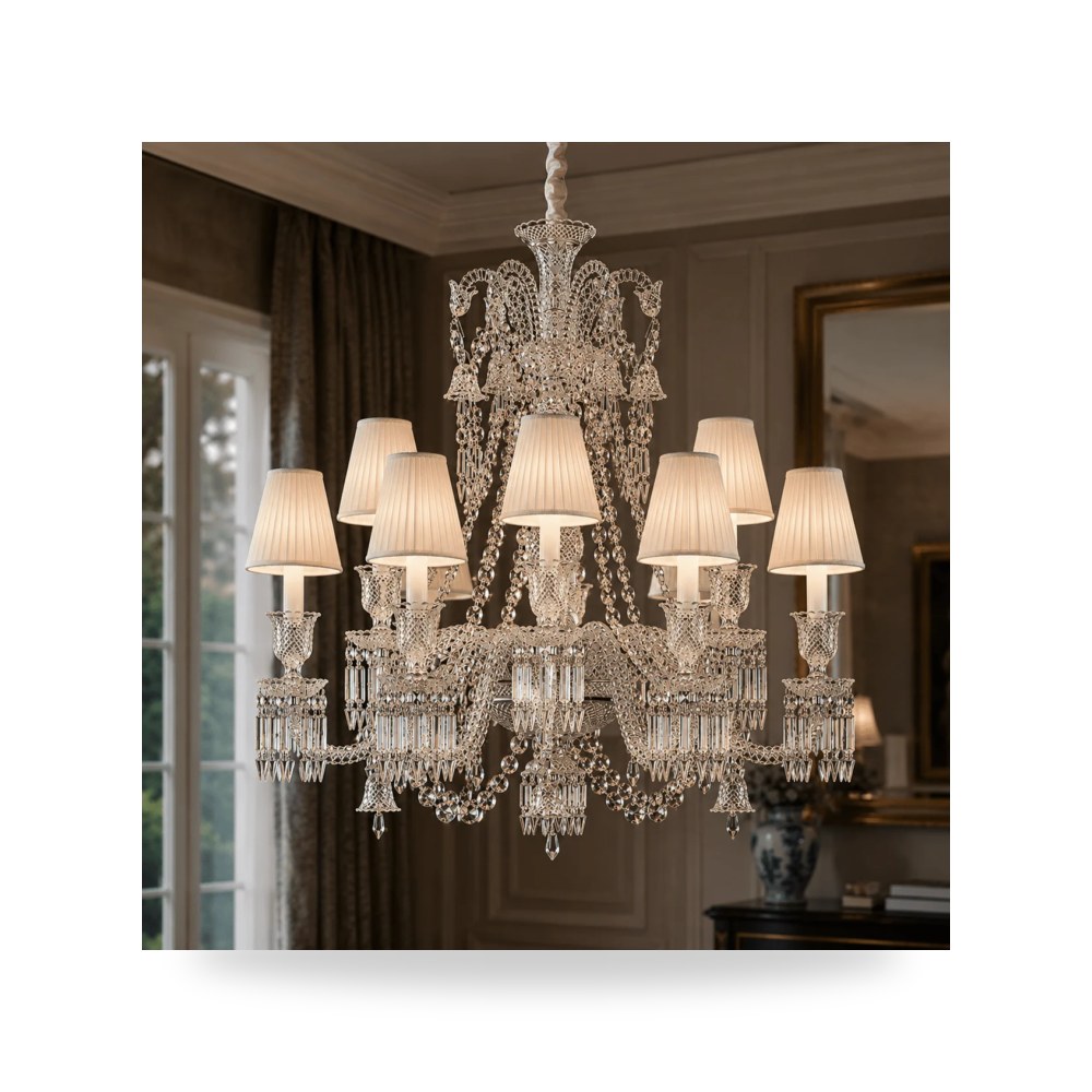 أثاث غرف نوم وأسرّة - تعليقة إضاءة DURRAH CRYSTAL - طراز MP56679-12