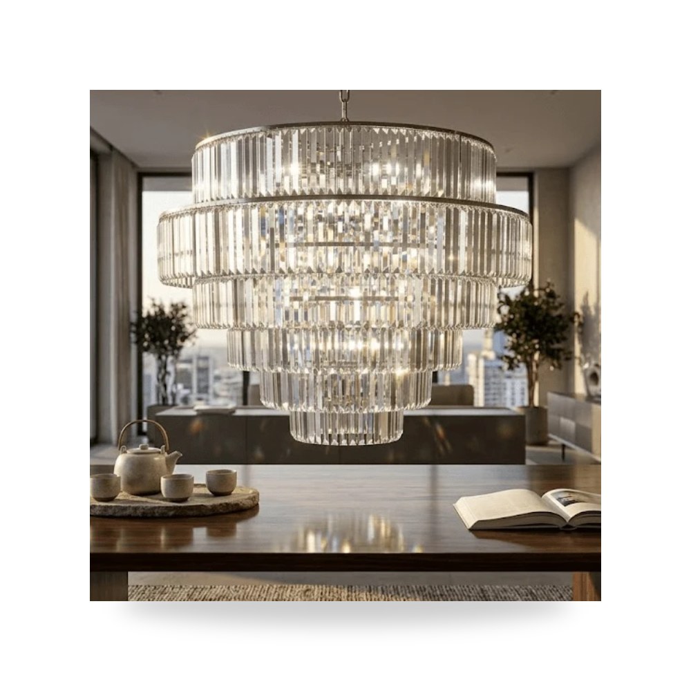 ثريا معلقة فاخرة - Polaris Crystallin Chandelier - من Uttermost - طراز 21000-UTT