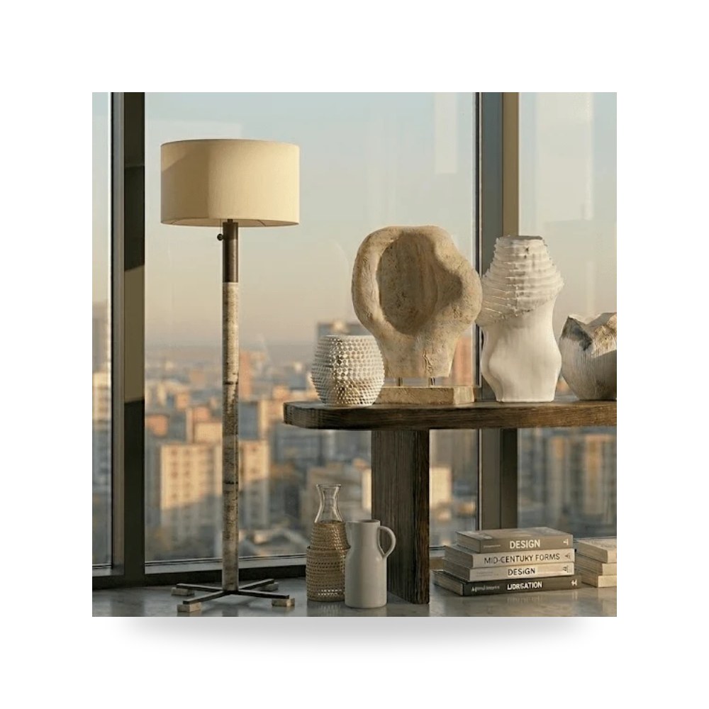 مصباح أرضي ستاند ديكوري فاخر أترموست (Uttermost)