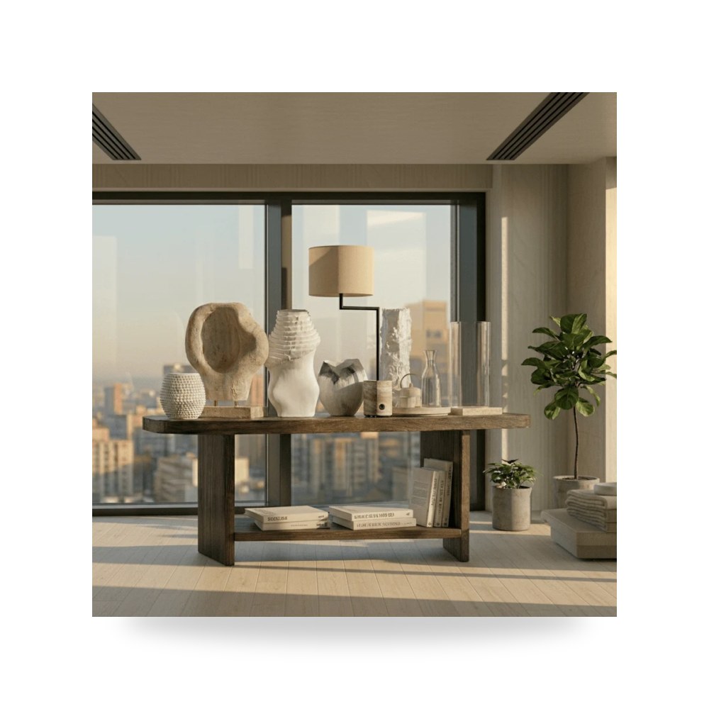 مصباح طاولة برونزي Pivot Travertine - Bronze من أترموست Uttermost