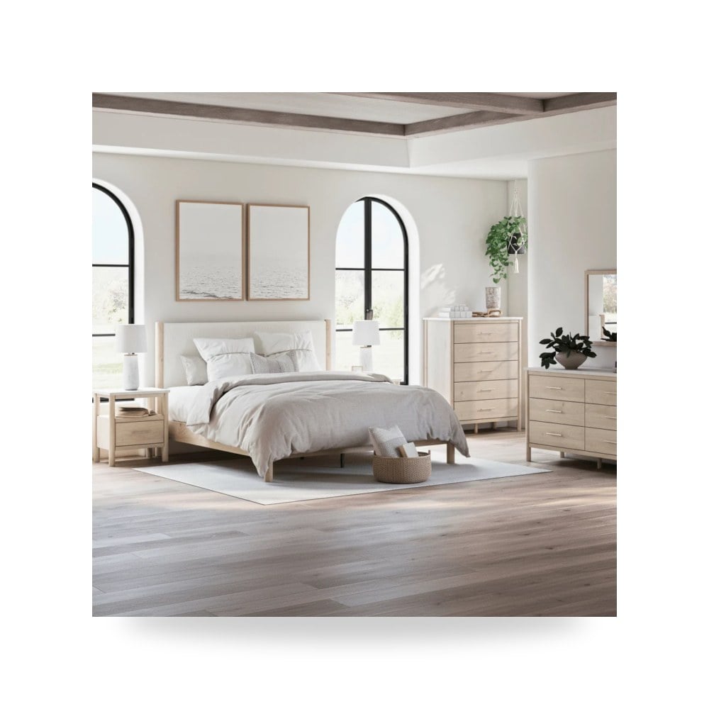 أثاث غرف نوم وأسرّة - طقم غرفة نوم أحمر Ashley موديل B2615 KingSet
