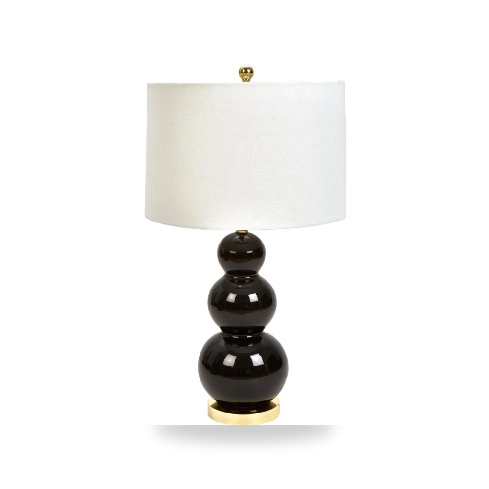 طاولة سيراميك أسود GOURD TABLELAMP من ساج بروك هوم Sagebrook Home