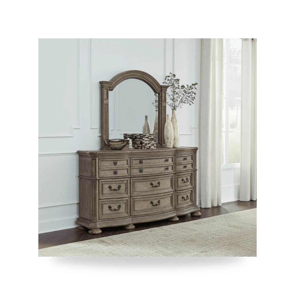 وحدة أدراج وكومودينة غرف نوم - تسريحة دريسر Ashley موديل B944 DesserMirror - من Ashley