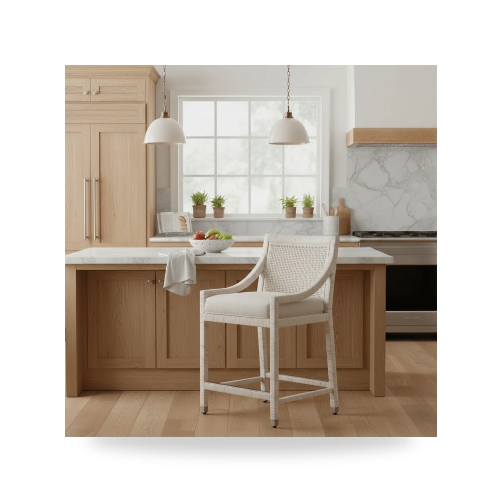كرسي جلوس بتصميم أنيق - Longboat Counter Chair - من Universal Furniture - طراز U330E604