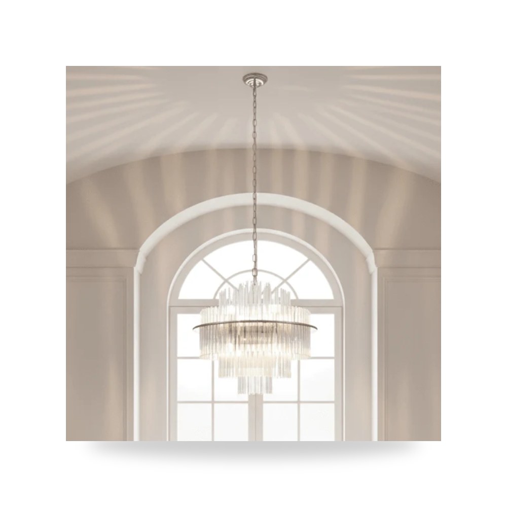 ثريا معلقة فاخرة - Prisma Ring Chandelier - طراز GDD01635-GLB - مقاس