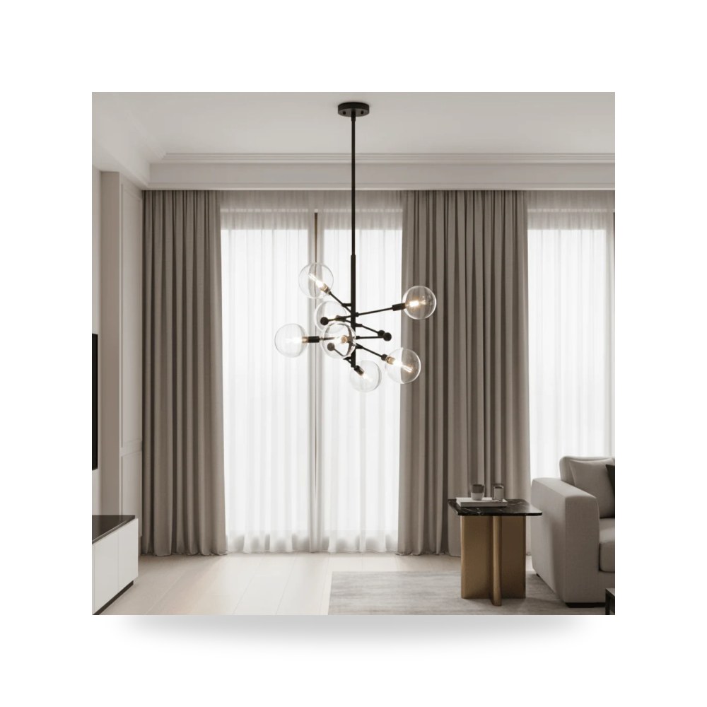 ثريا معلقة فاخرة - Orbit Chandelier - طراز GDD01655-GLC - مقاس 100cm