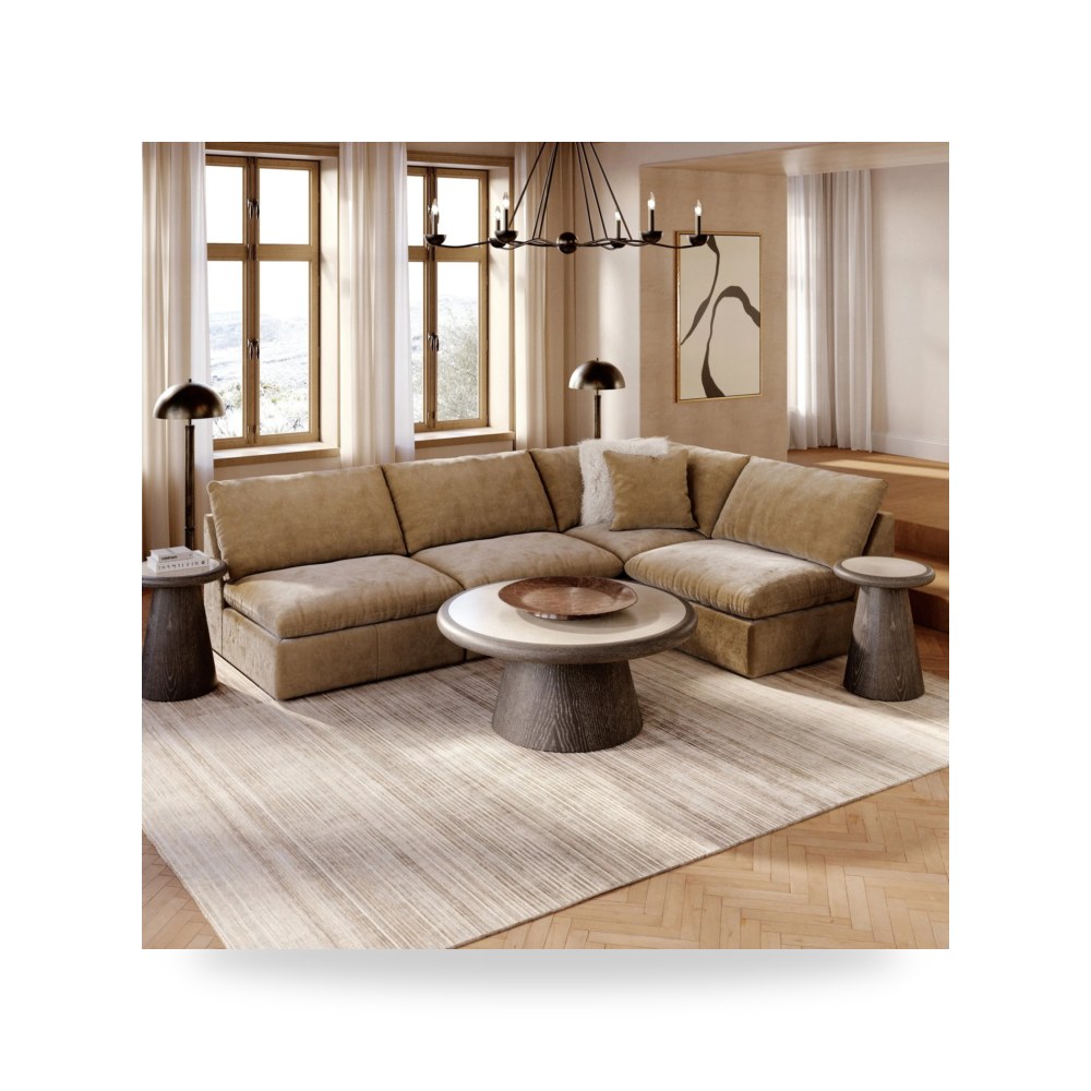 كنب زاوية أريكة مقطعية أبيض آشلي Ashley Furniture موديل 77410S10