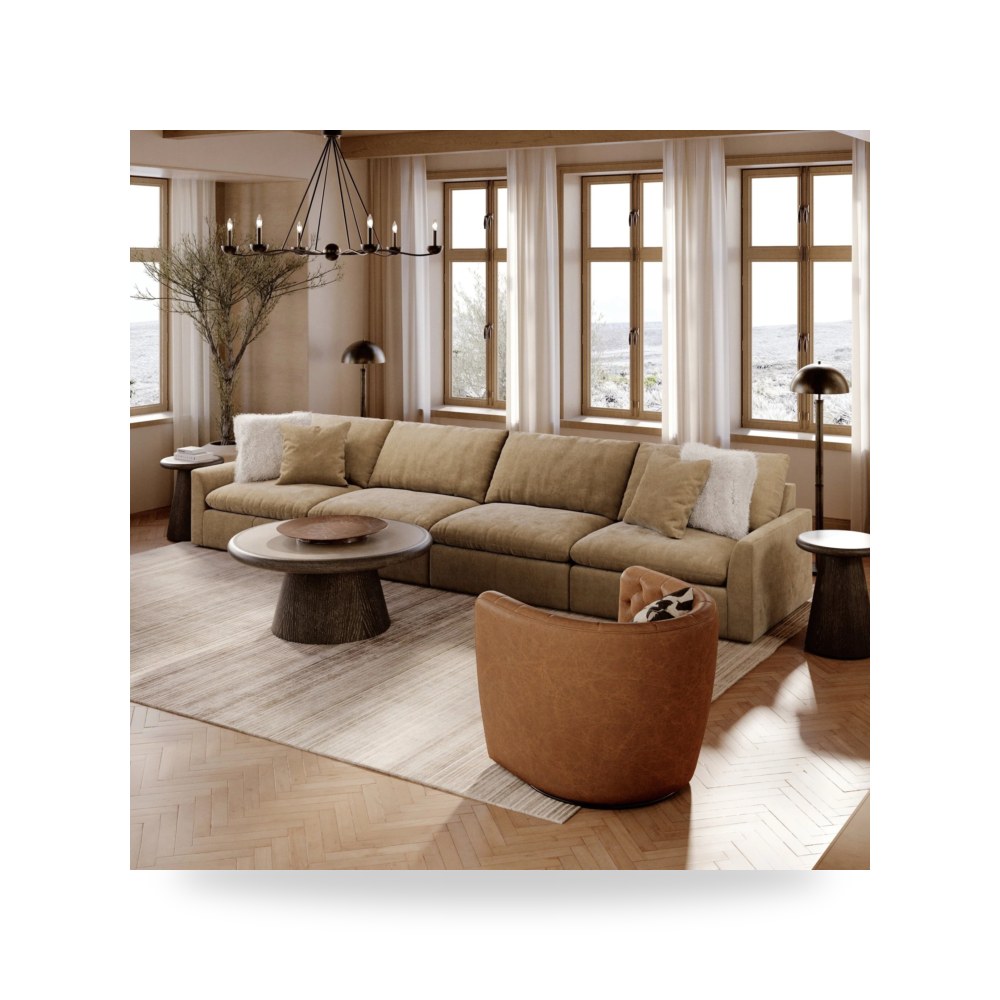 كنب زاوية أريكة مقطعية أبيض آشلي Ashley Furniture موديل 77410S6