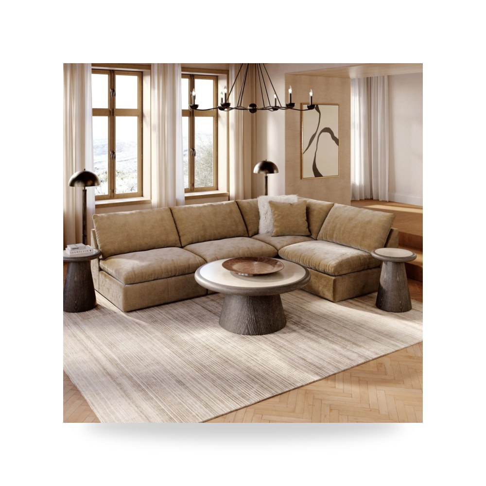 كنب زاوية أريكة مقطعية أبيض آشلي Ashley Furniture موديل 77410S71