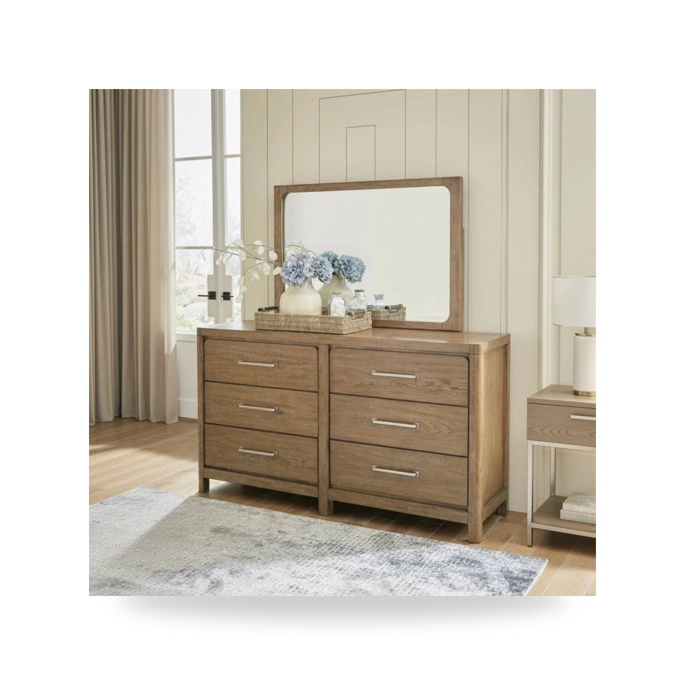 وحدة أدراج وكومودينة غرف نوم - تسريحة دريسر Ashley موديل B974 DesserMirror - من Ashley