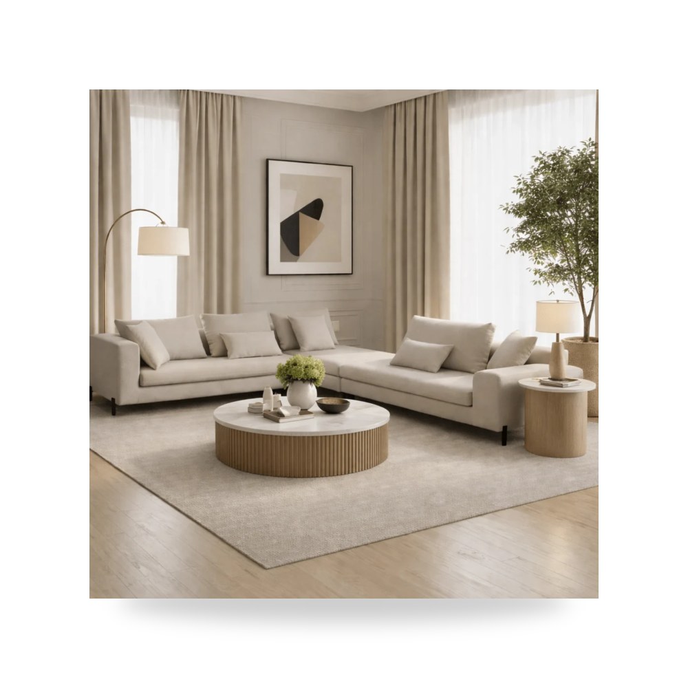 كراسي ومقاعد فاخرة - أريكة زاوية Bianca - طراز R2260-0001KT