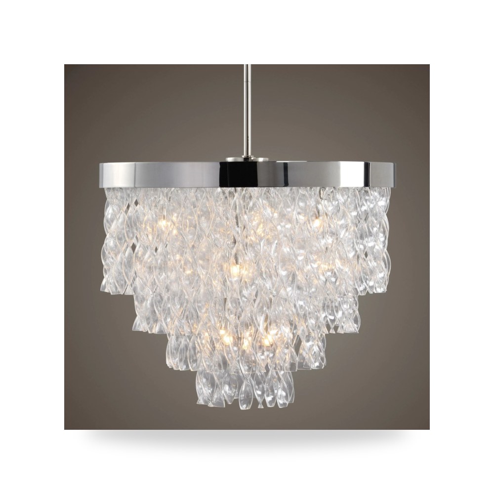 أضواء ديكورية - تعليقة إضاءة فضي Uttermost - طراز R21305-UTT