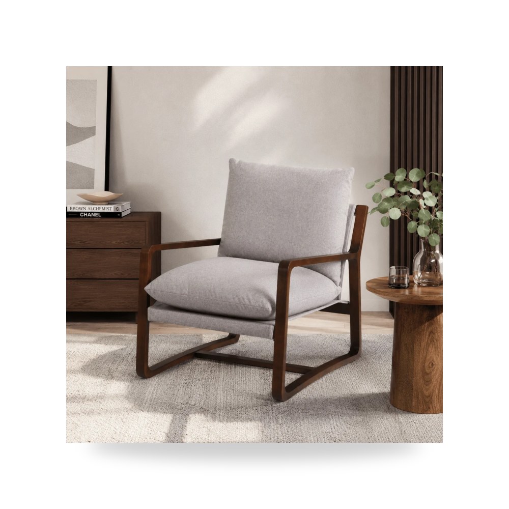 كرسي جلوس بتصميم أنيق - كرسي رمادي Theo - طراز R2049-A000822