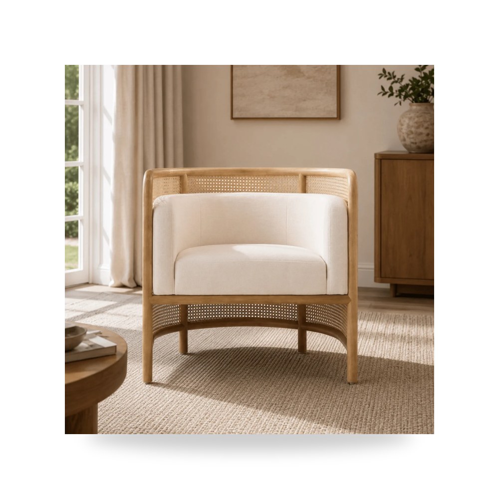 كرسي جلوس بتصميم أنيق - كرسي أبيض موديل R2049 A000522 - طراز R2049-A000522