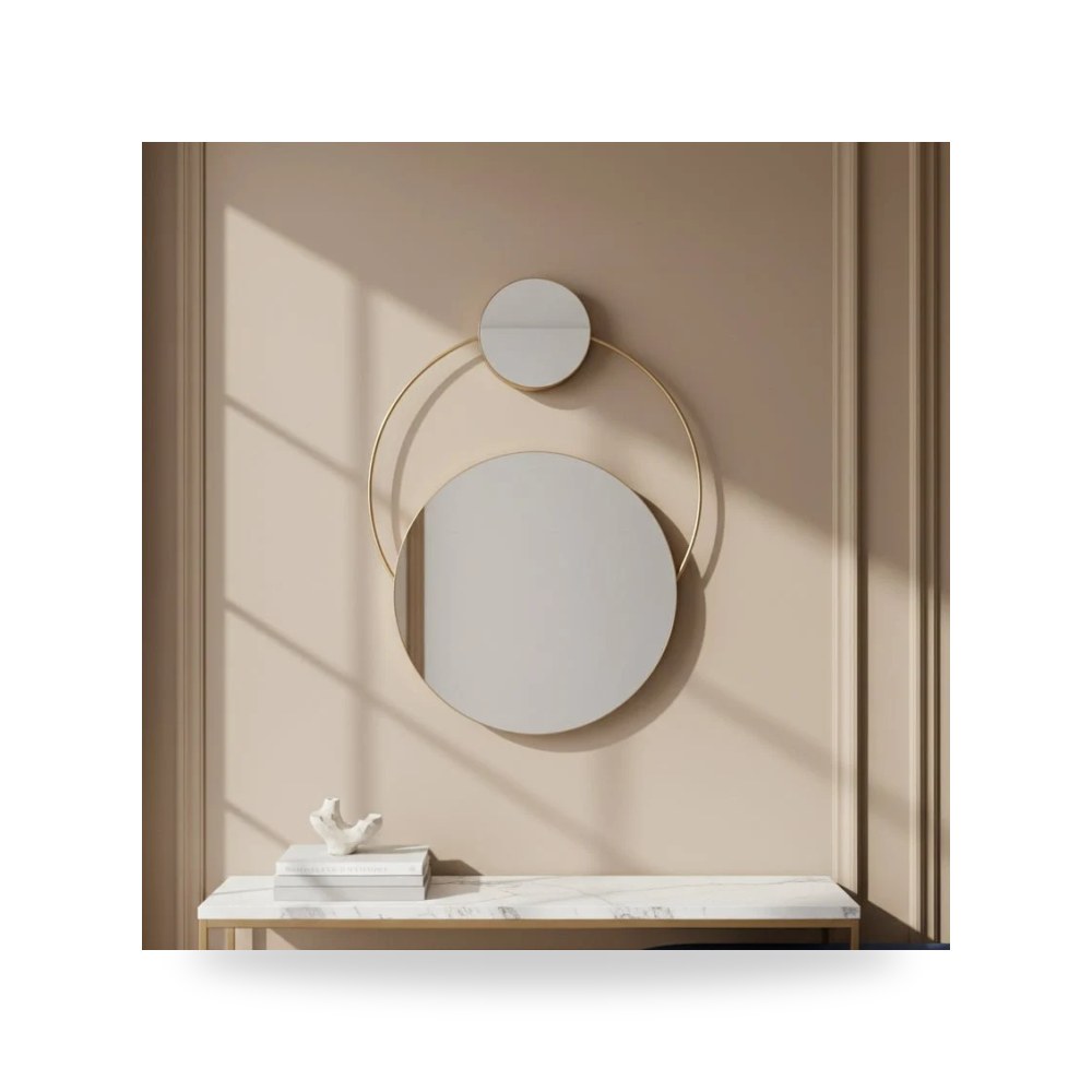 مرآة جدارية ديكور METAL 33"H , WB ذهبي Sagebrook Home