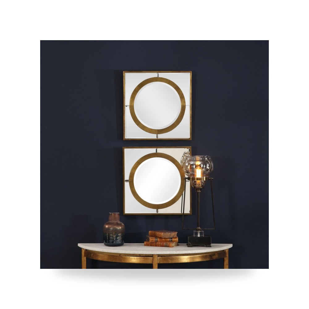مرآة جدارية مربعات هندسية Uttermost